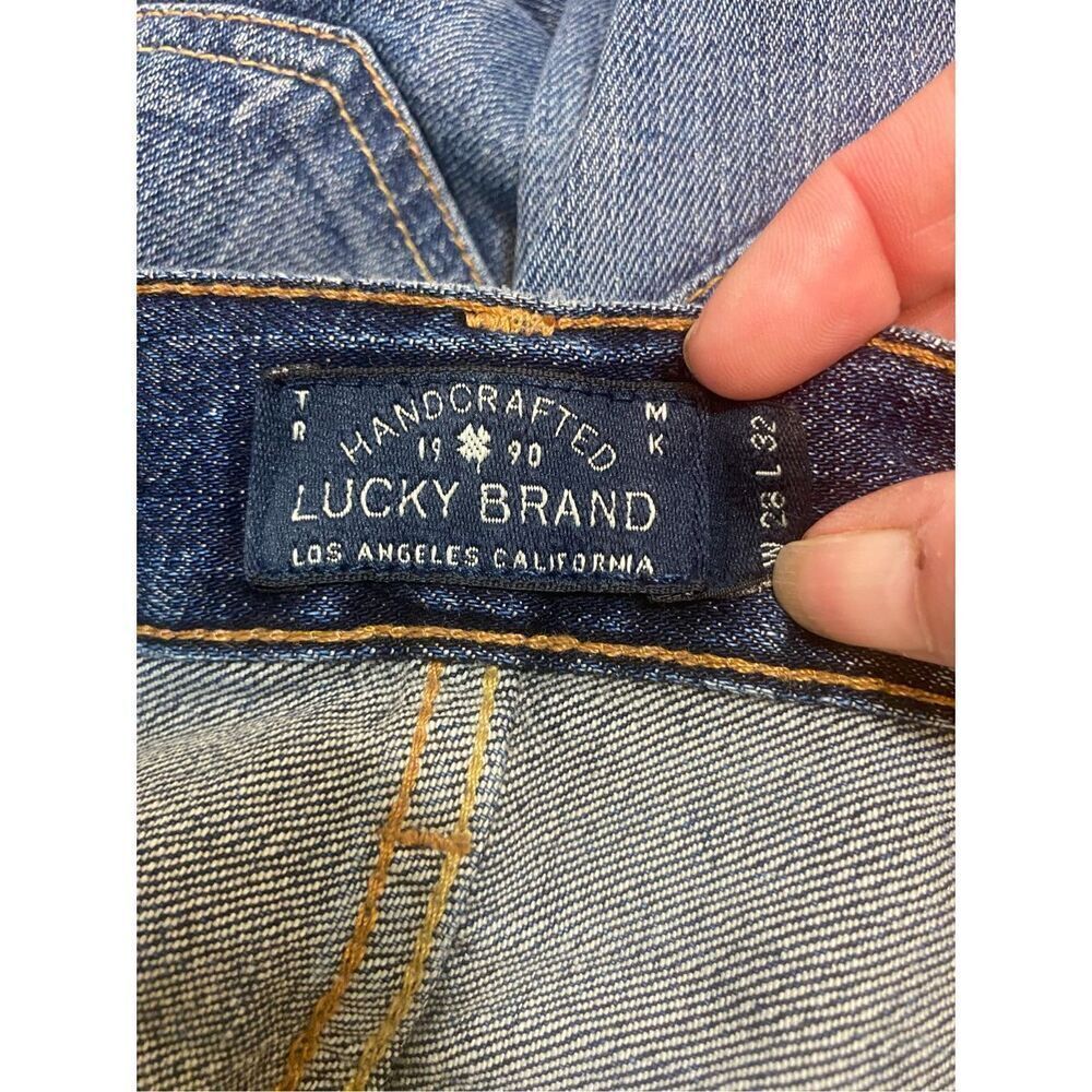Lucky Brand Women's Wash Hemlock 121 Heritage Slim Distressed Jeans Size 28R - Picture 4 of 5